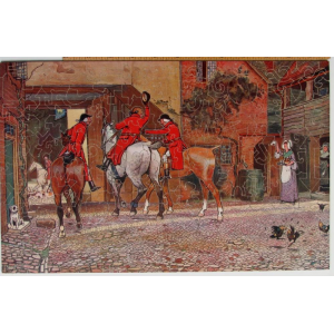 The Three Jolly Huntsmen-Quaint New Cecil Aldin Picture