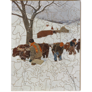Snowbound-Winter Scene in New England