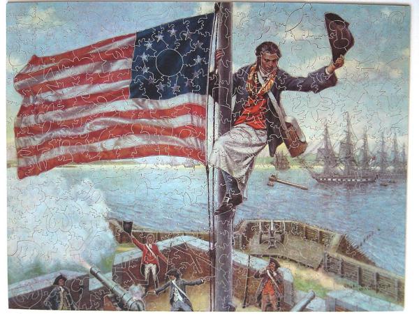 Raising Old Glory to the Top